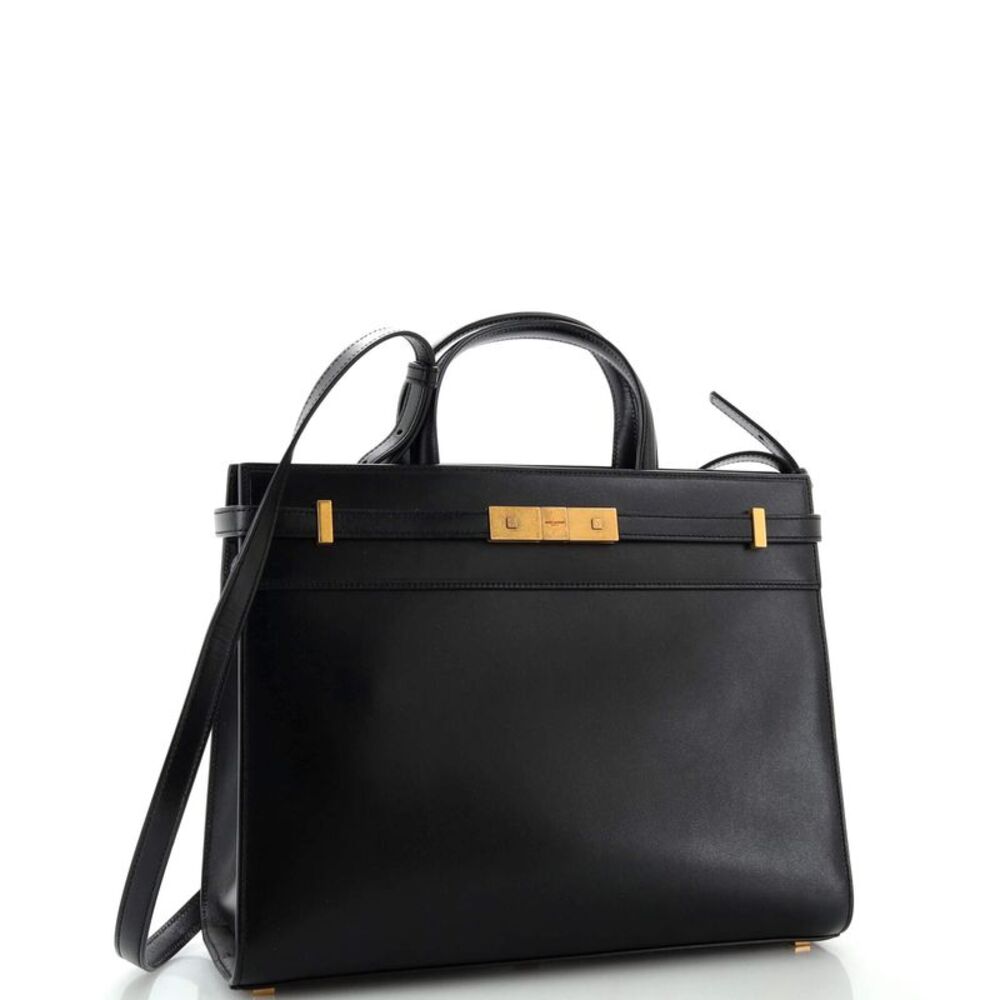 Saint Laurent Manhattan Tote Leather Small Black - Picture 2 of 8